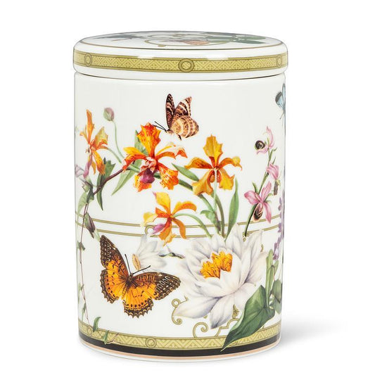 Butterfly Garden Canister 5.5"H