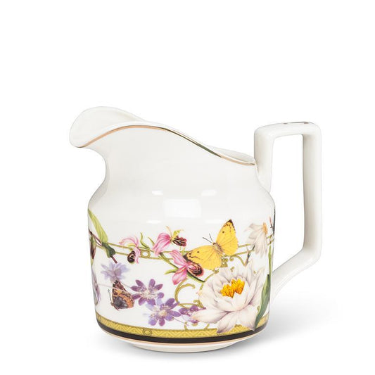 Butterfly Garden Creamer 4"H