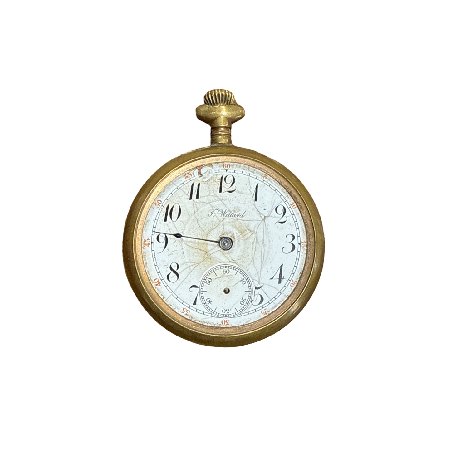 Antique F. Willard Pocket Watch (non-functioning,no glass)