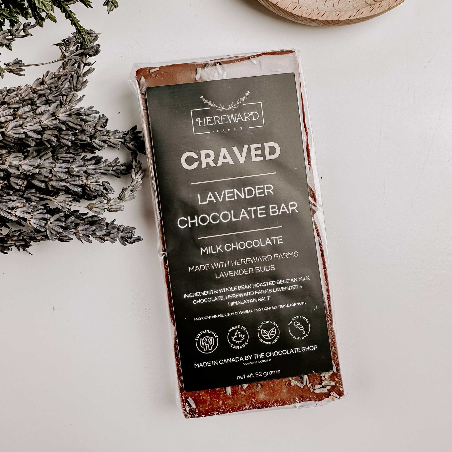 Craved Lavender Milk Chocolate Bar