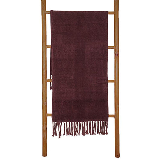 Coffee Chenille Throw 51 x 67"