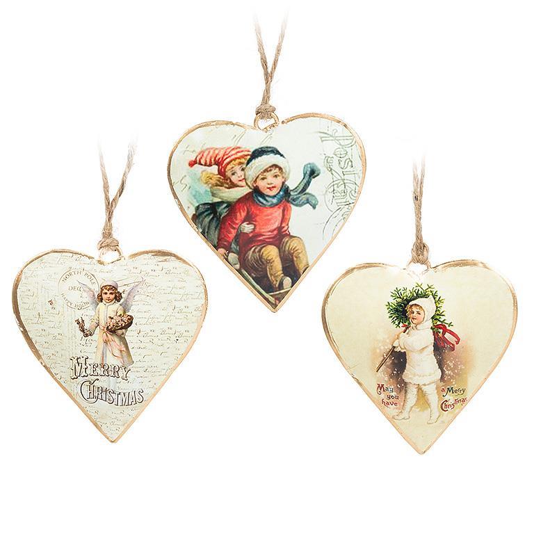 Kid Heart Ornament 3.25"H