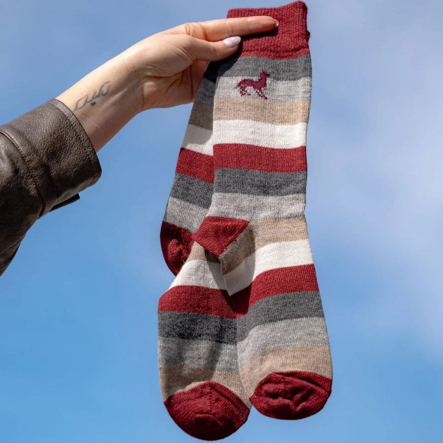 Emberstripe Alpaca Socks