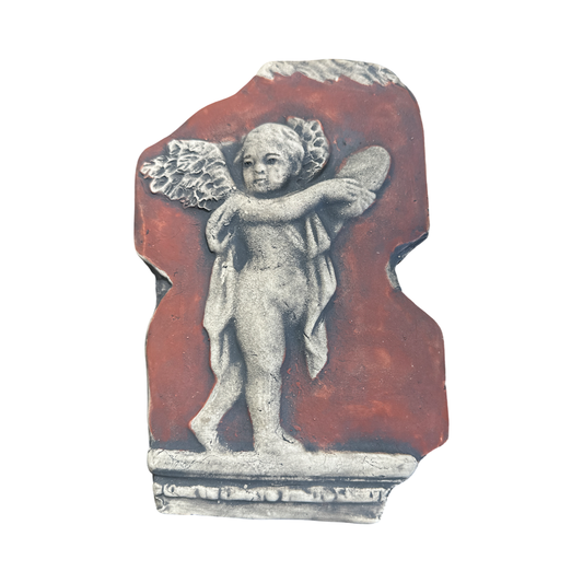 Ithaca Cupid w/tambourine Sculpture