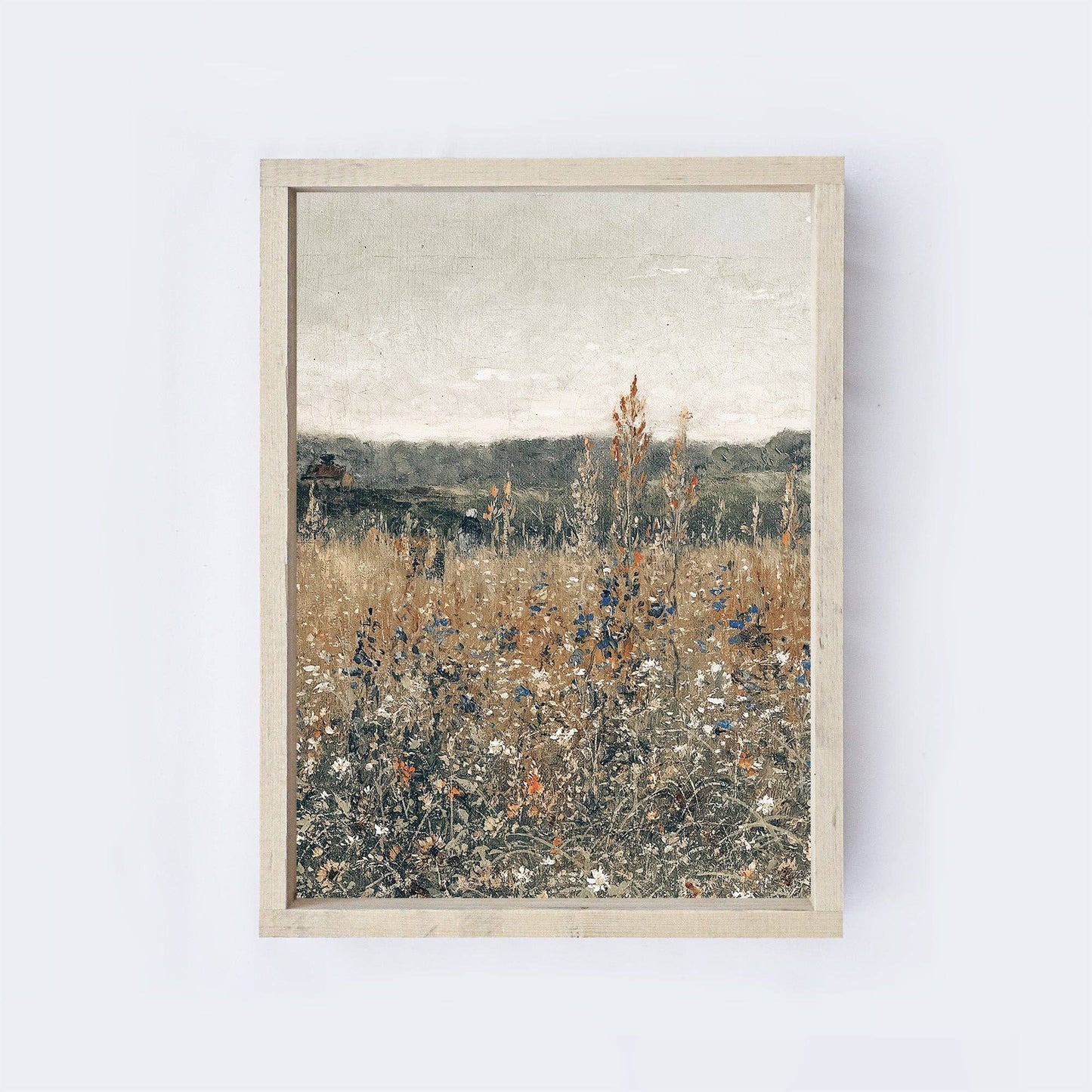 Framed Print Wildflower Field 12x9"