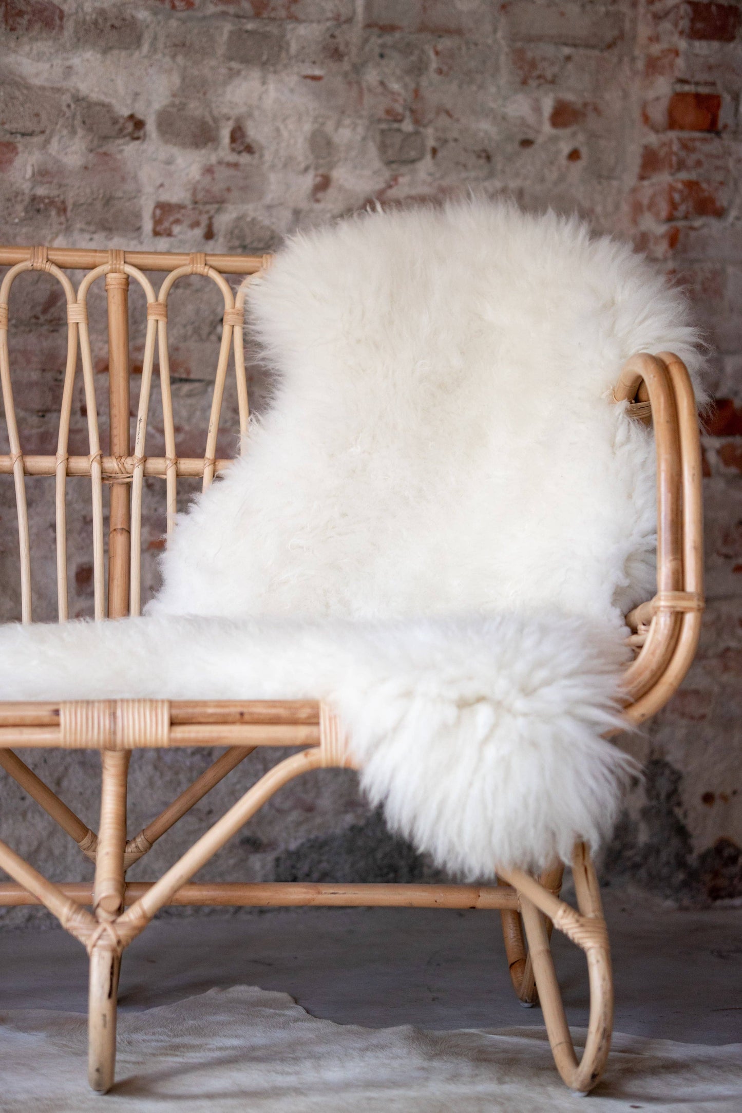 Texel sheepskin white