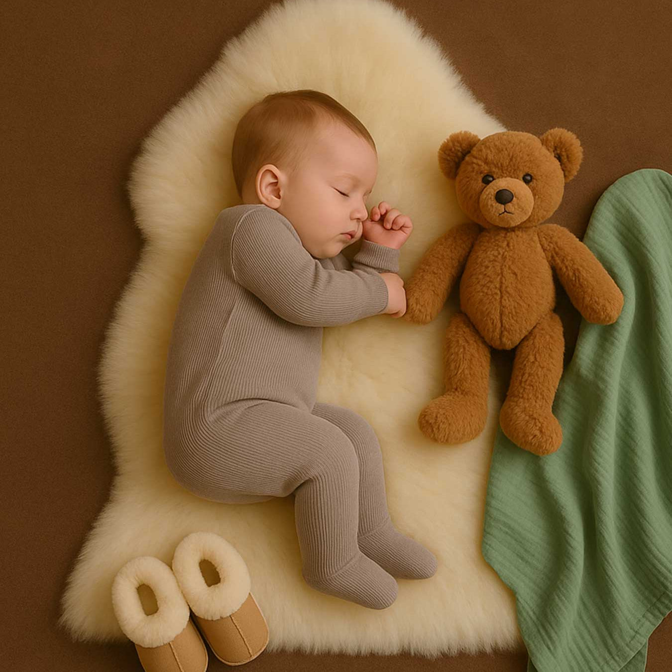 Baby Lambskin Short Wool ~2x3"