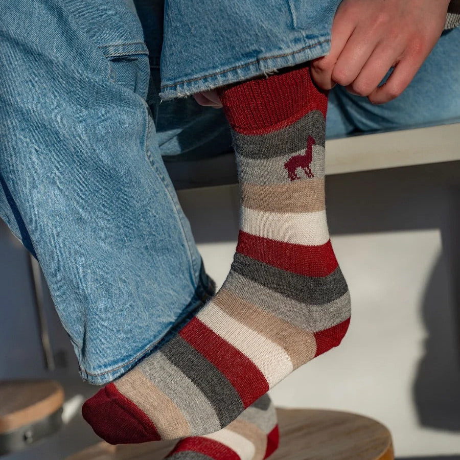 Emberstripe Alpaca Socks