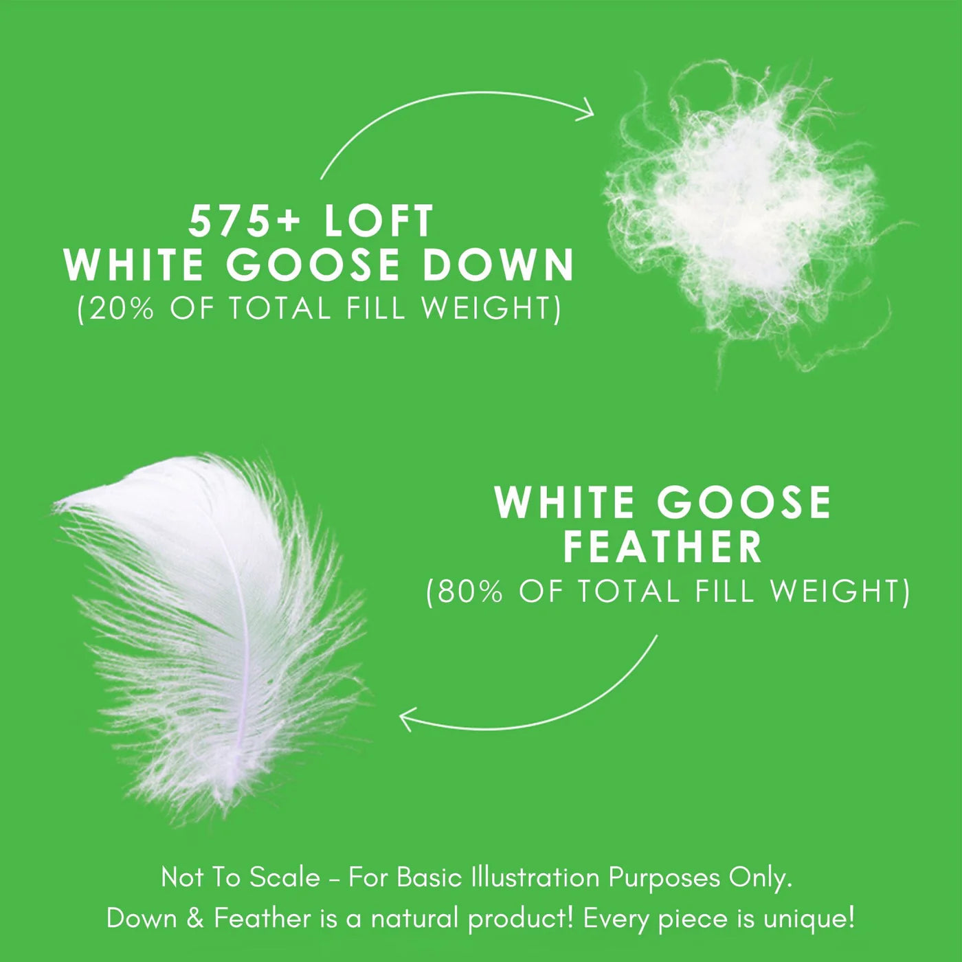 White Goose Feather and Down Duvet