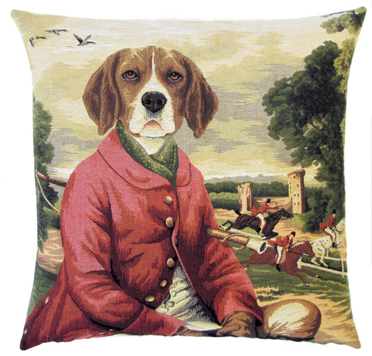 Foxhunt Beagle Cushion Cover 18"