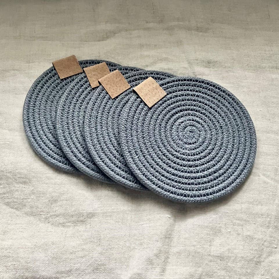 Grey Rope Coasters