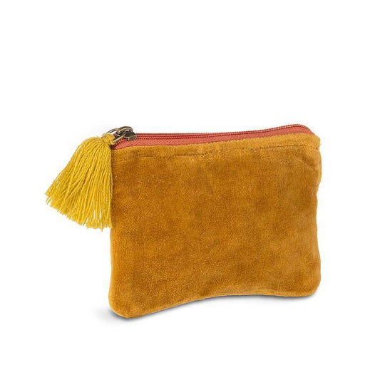 Velvet Pouch w/Tassel Gold