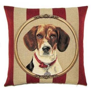 Beagle Portrait Cushion Cover 18"