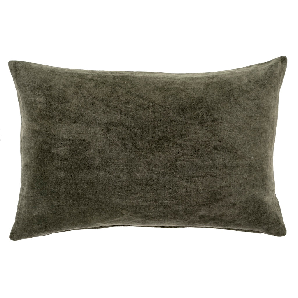 Vera Velvet Pillow Cypress 16x24"