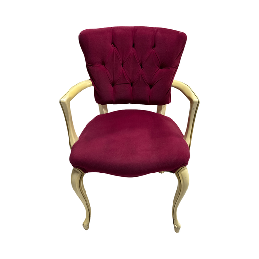Vintage Red Microvelvet Chair