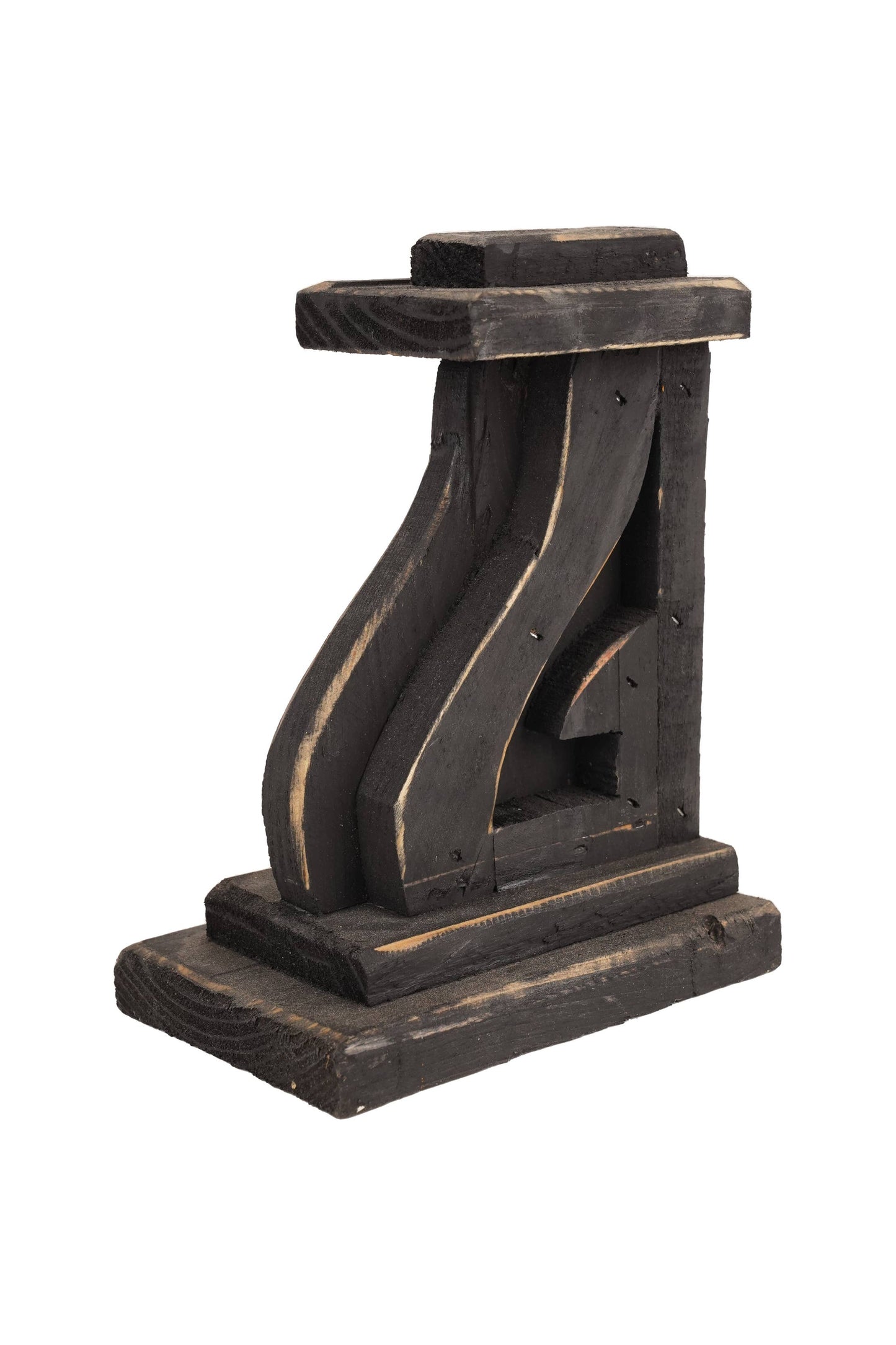Farmhouse Corbel Book End 5x7x9" Black