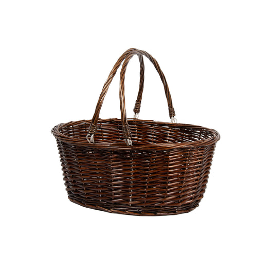 Oval Willow Shopper w/handles