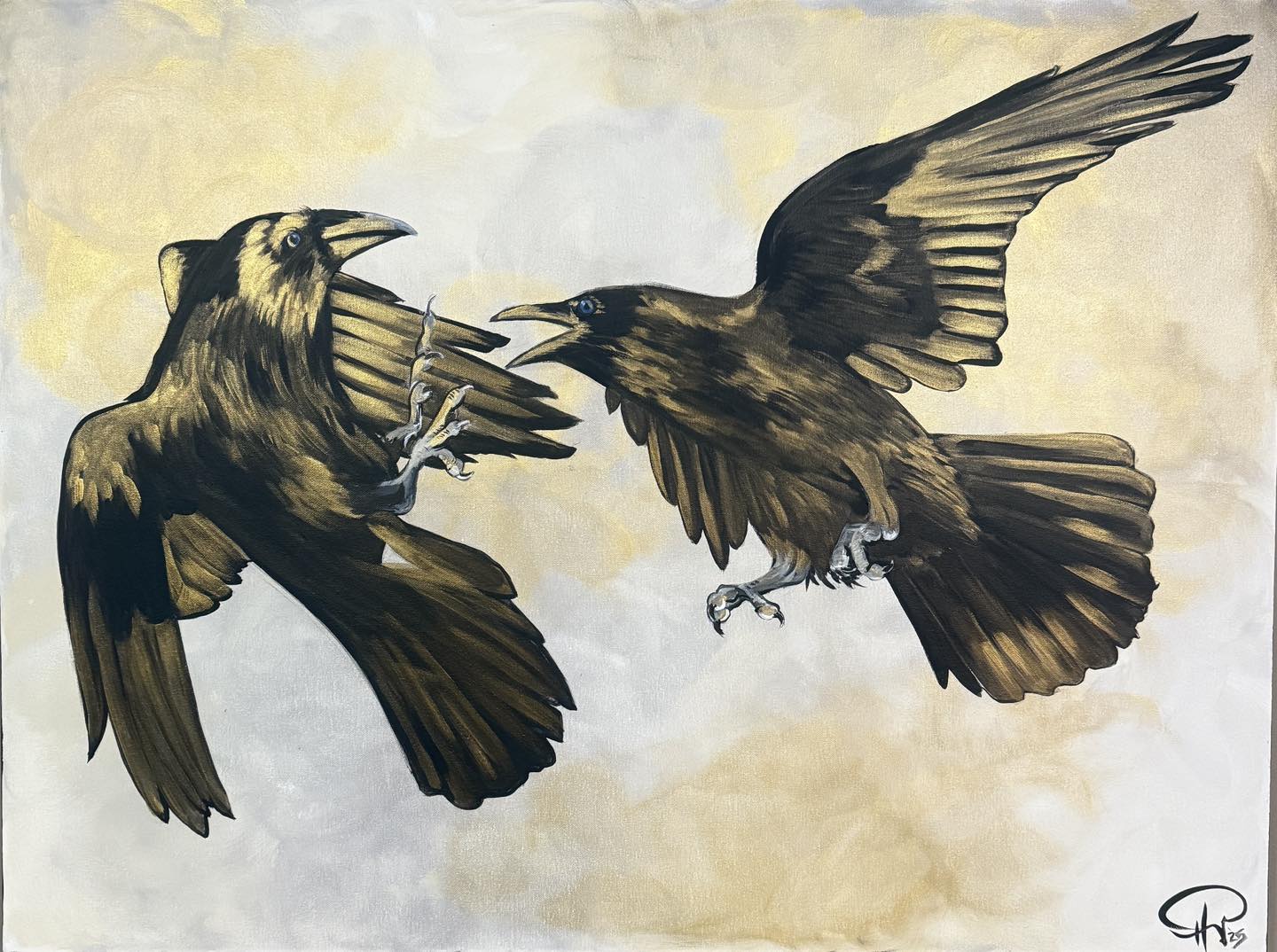 Dispute 30x40" Painting