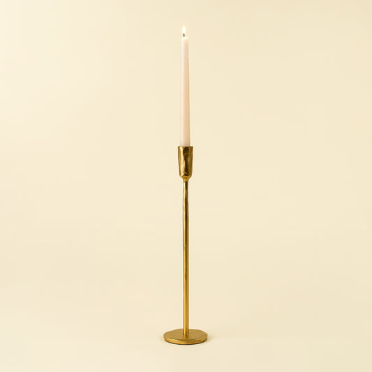 Luna Forged Candlestick L Gold