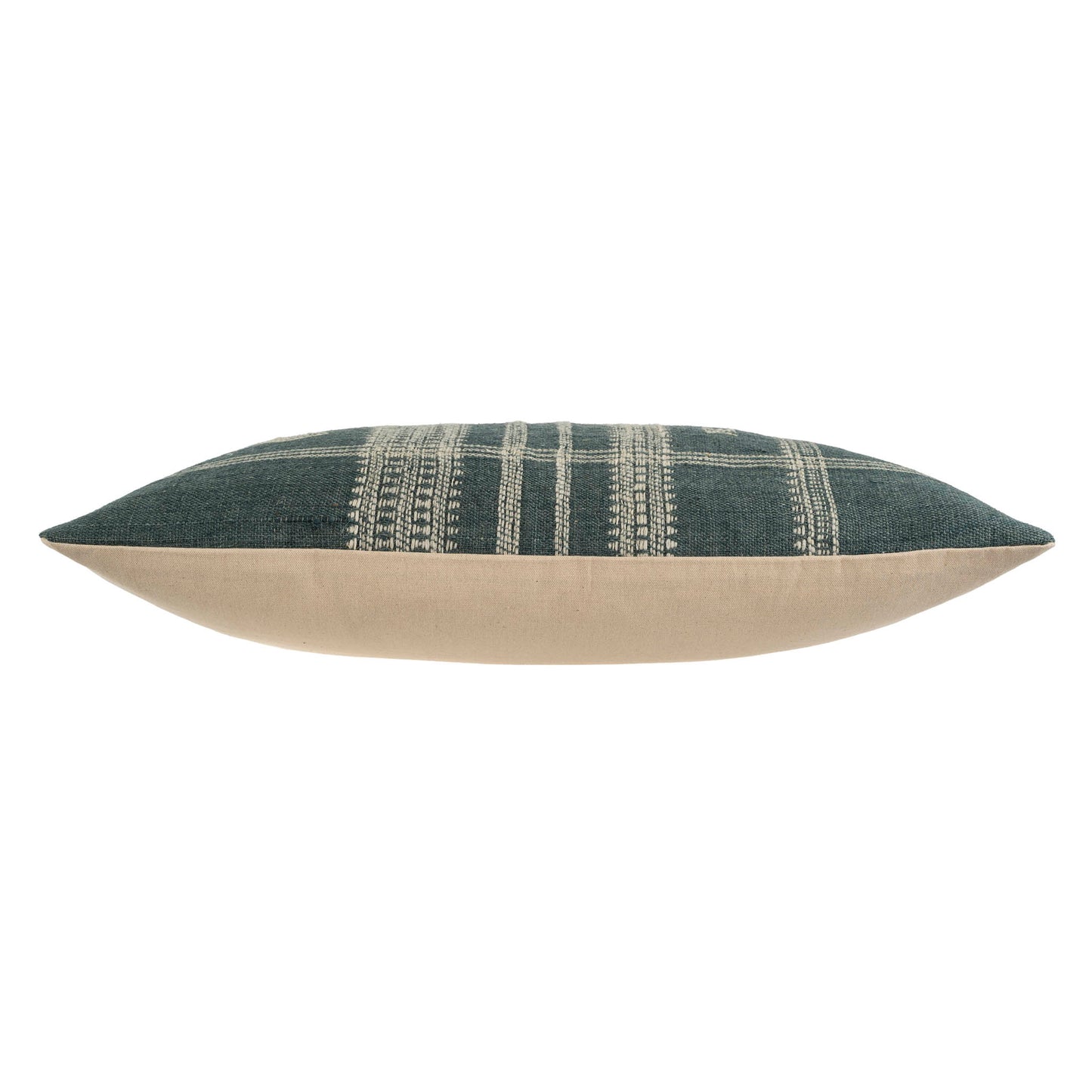 Bhujodi Wool Handloom Pillow Blue 16x24"