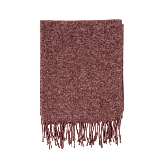 Adair Wool Blend Throw Plum 50x60"