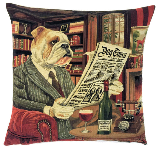 SMRT Bulldog Cushion Cover 18"