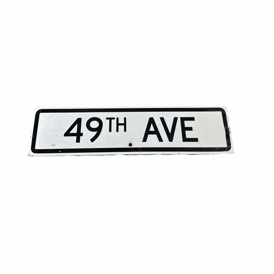 Vintage 49th Ave Sign