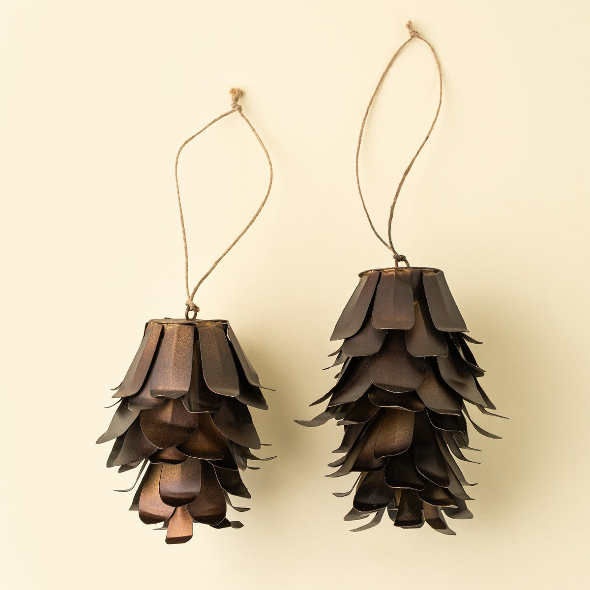 Bronze Pinecone Holiday Ornament S