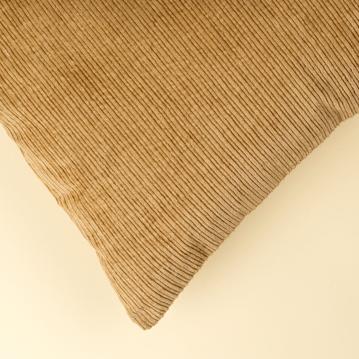 Wide Wale Gold Corduroy Pillow - Cover with filler