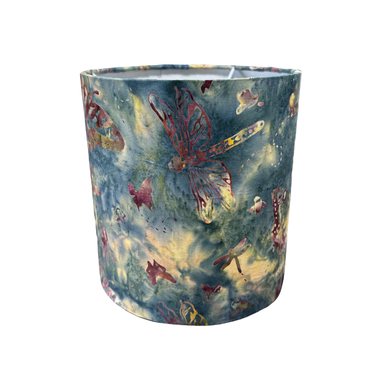 Dragonfly Batik Lampshade 17x18cm