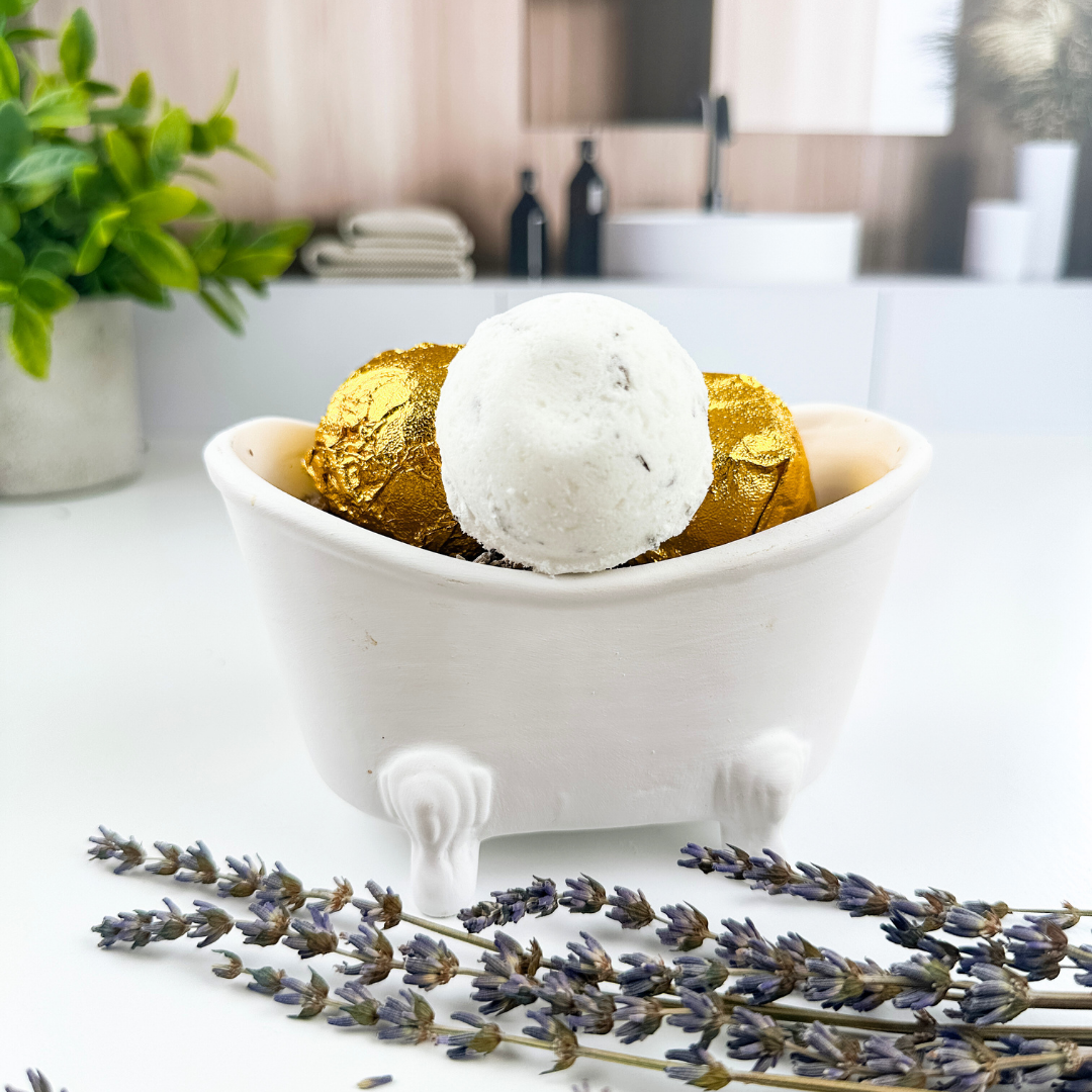 Lavender Bath Bomb Fizzed Bath Truffles