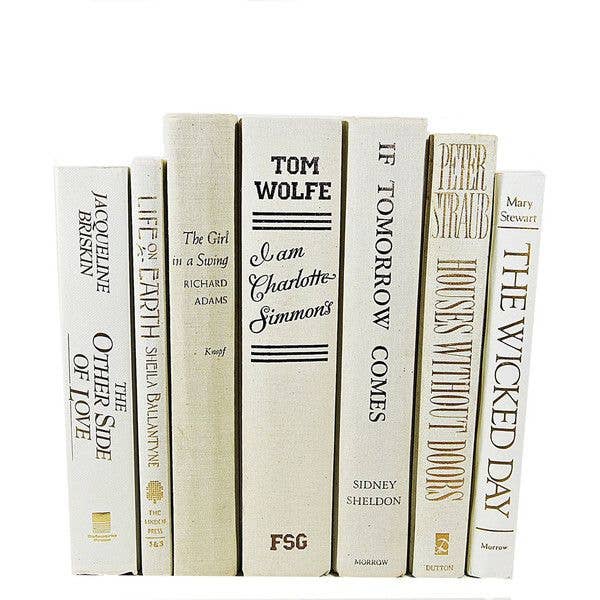 White/cream books