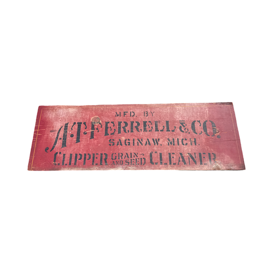 Antique Seed Cleaning Sign