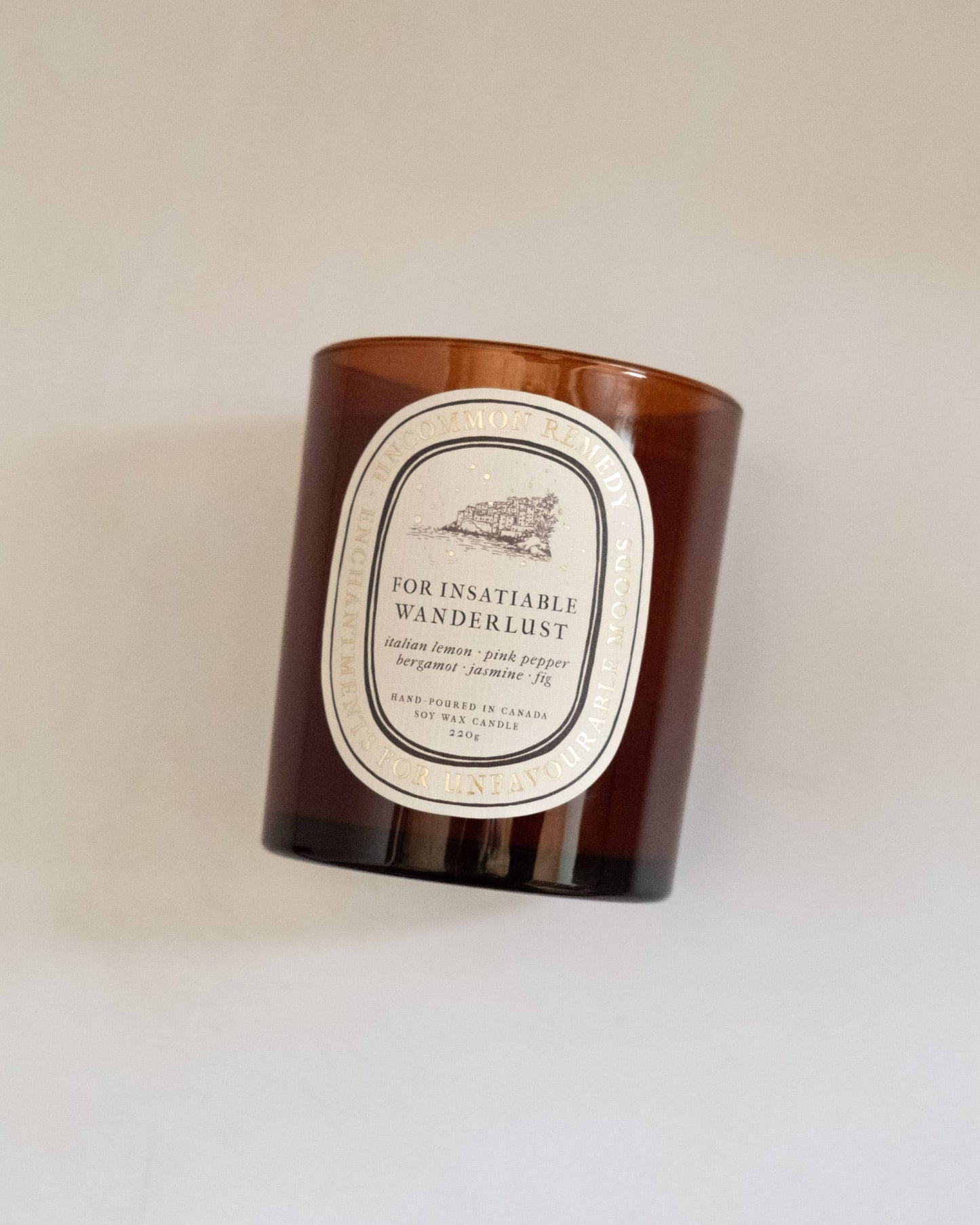 For Insatiable Wanderlust: Soy Candle