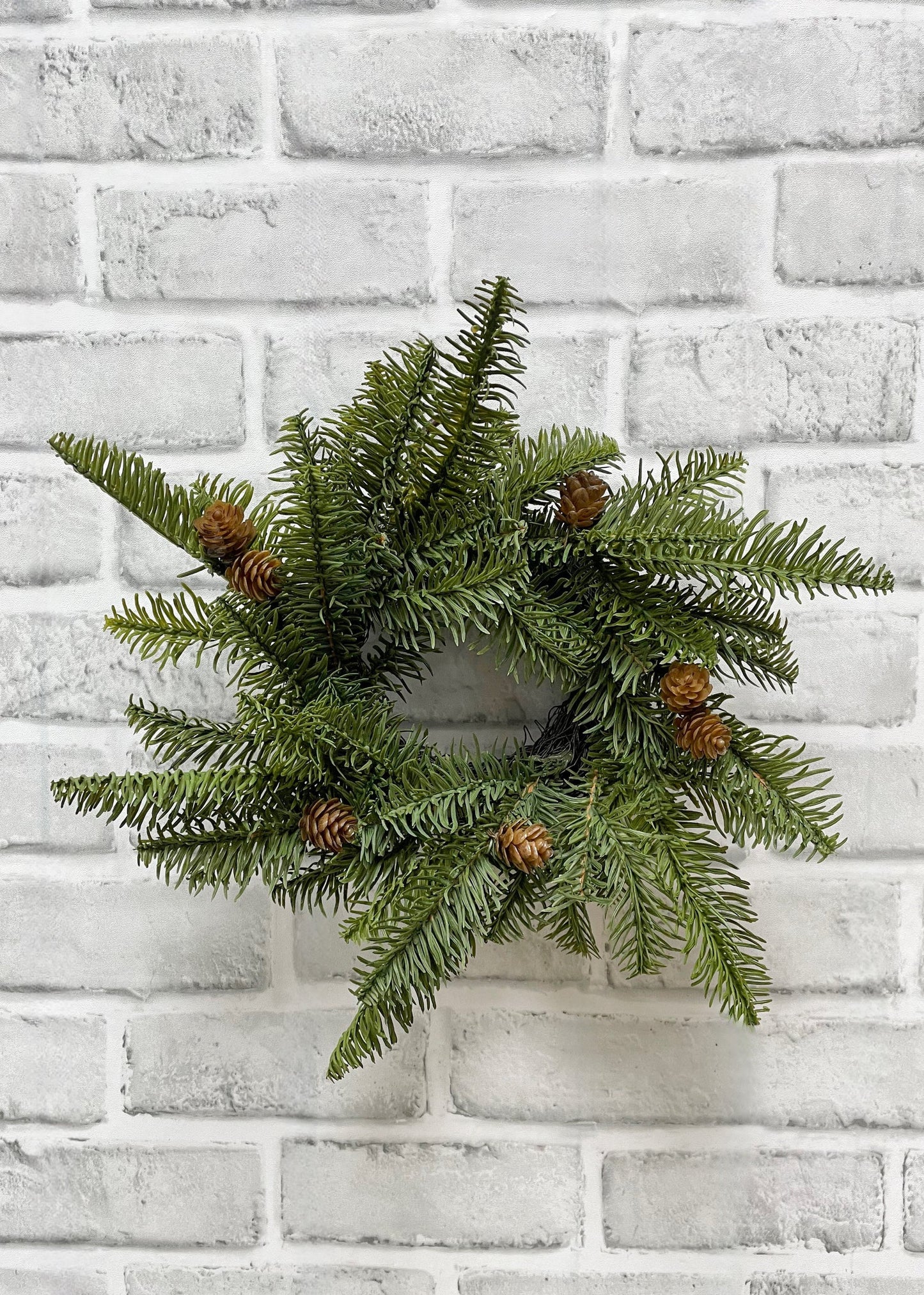 Fresh Touch Balsam Fir Candle Ring w/cones