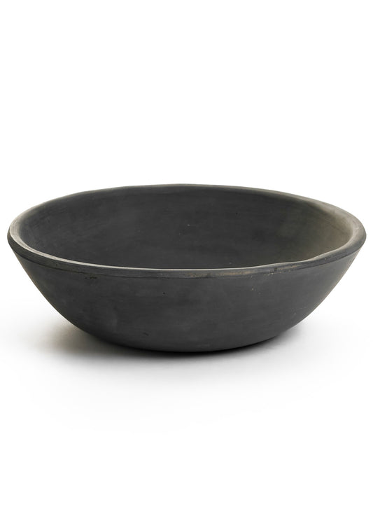 Bowl terracotta clay burnt black