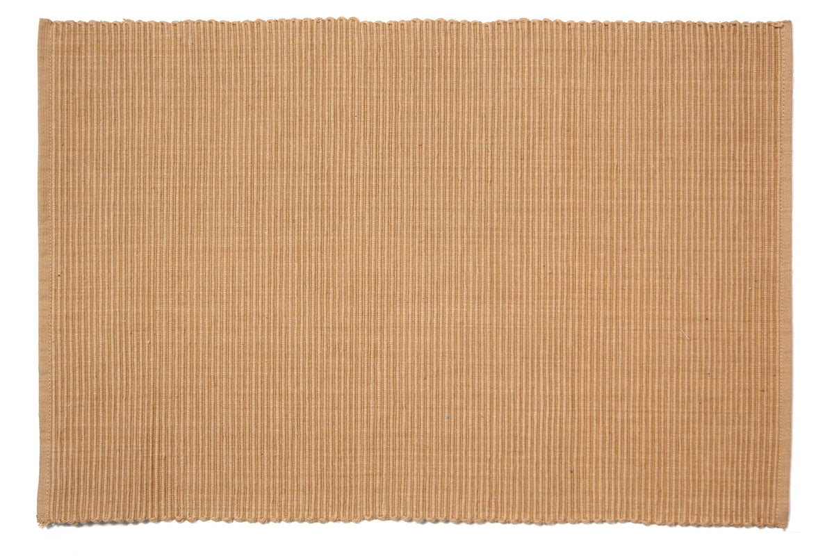 Placemats  Ribbed Solid - Mustard