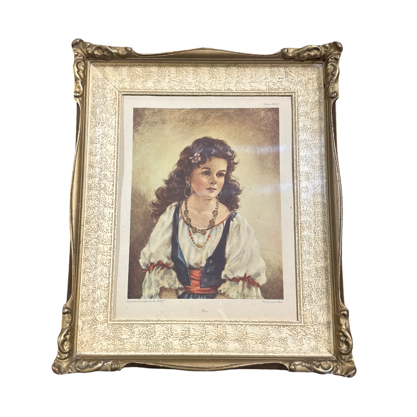 Vintage Framed Elena