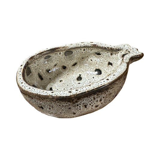 Clay bowl pomegranate