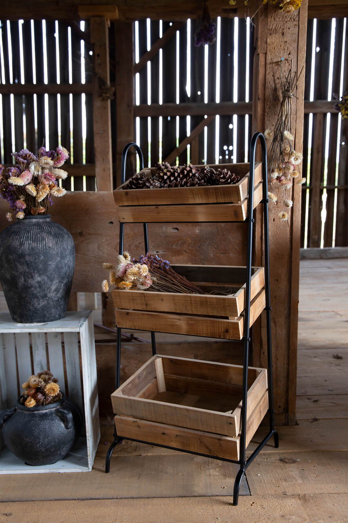 Black Metal Display Stand