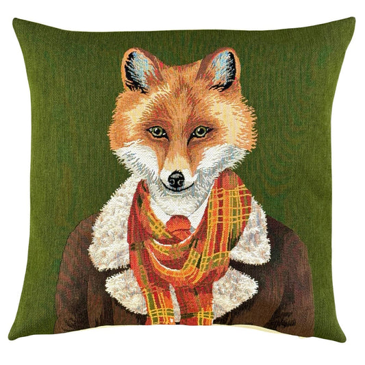 Anthropomorphic Fox Cushion Cover 18"