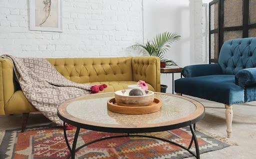 4 x 6' Handmade Wool Kilim Rug — Gerua