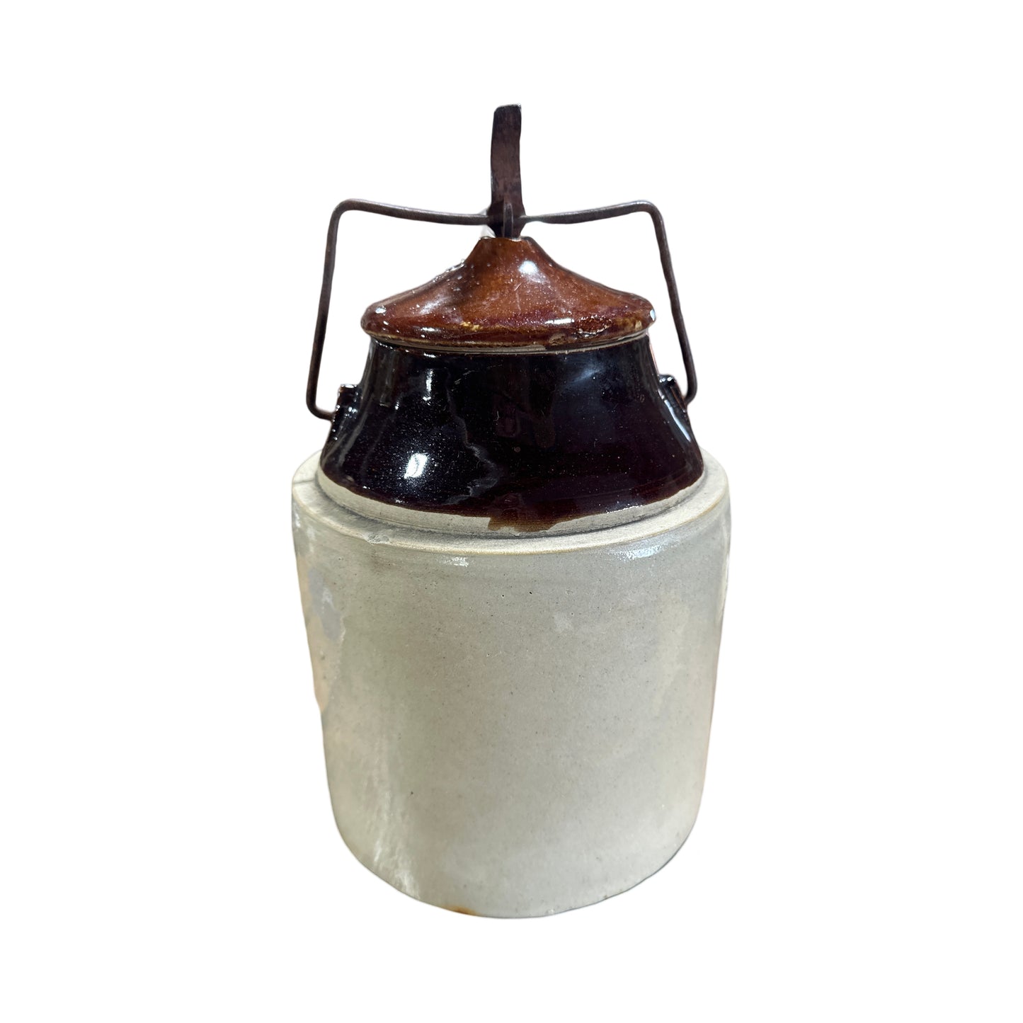 Vintage pickle crock w/lid