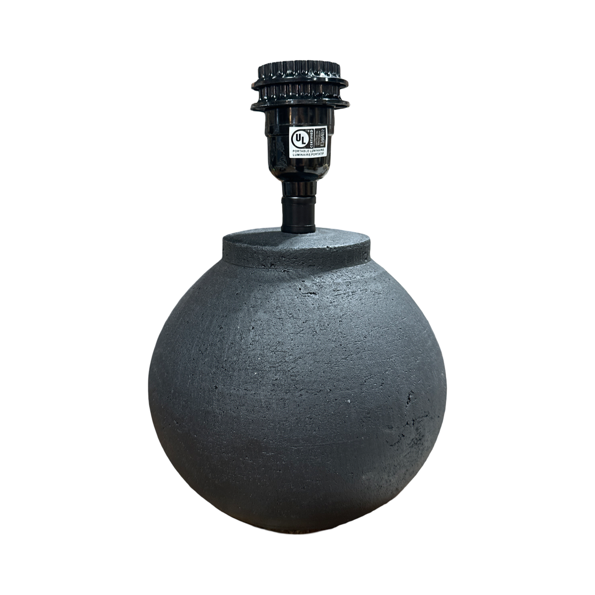 Black Ceramic Lamp Base