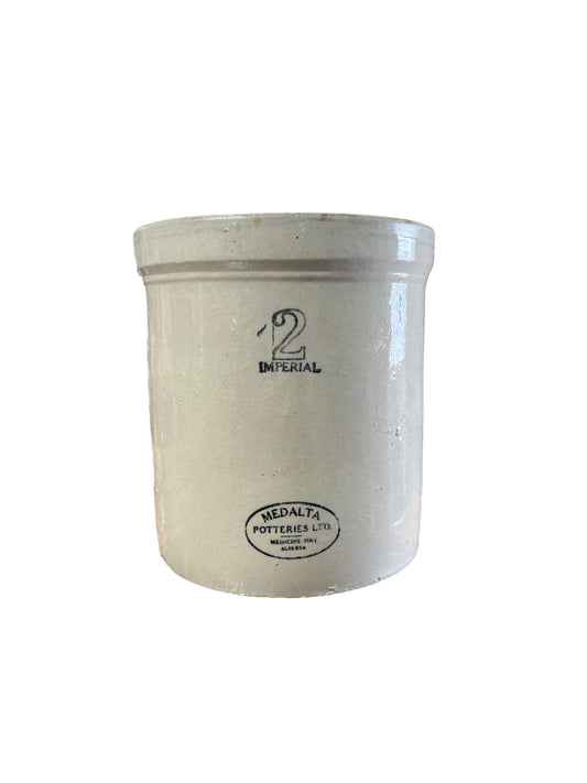 2 gallon Medalta crock