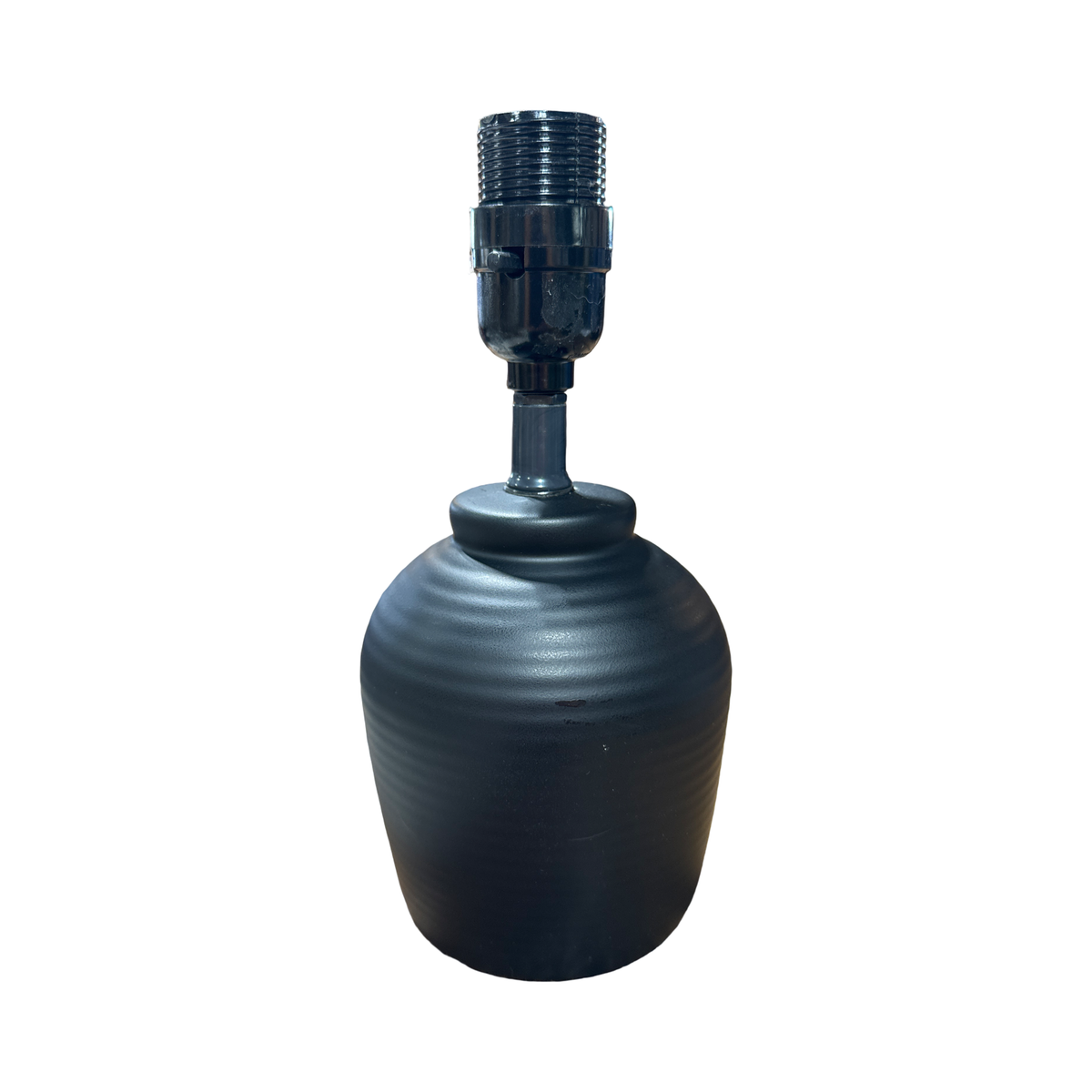 Black Ceramic Lamp Base