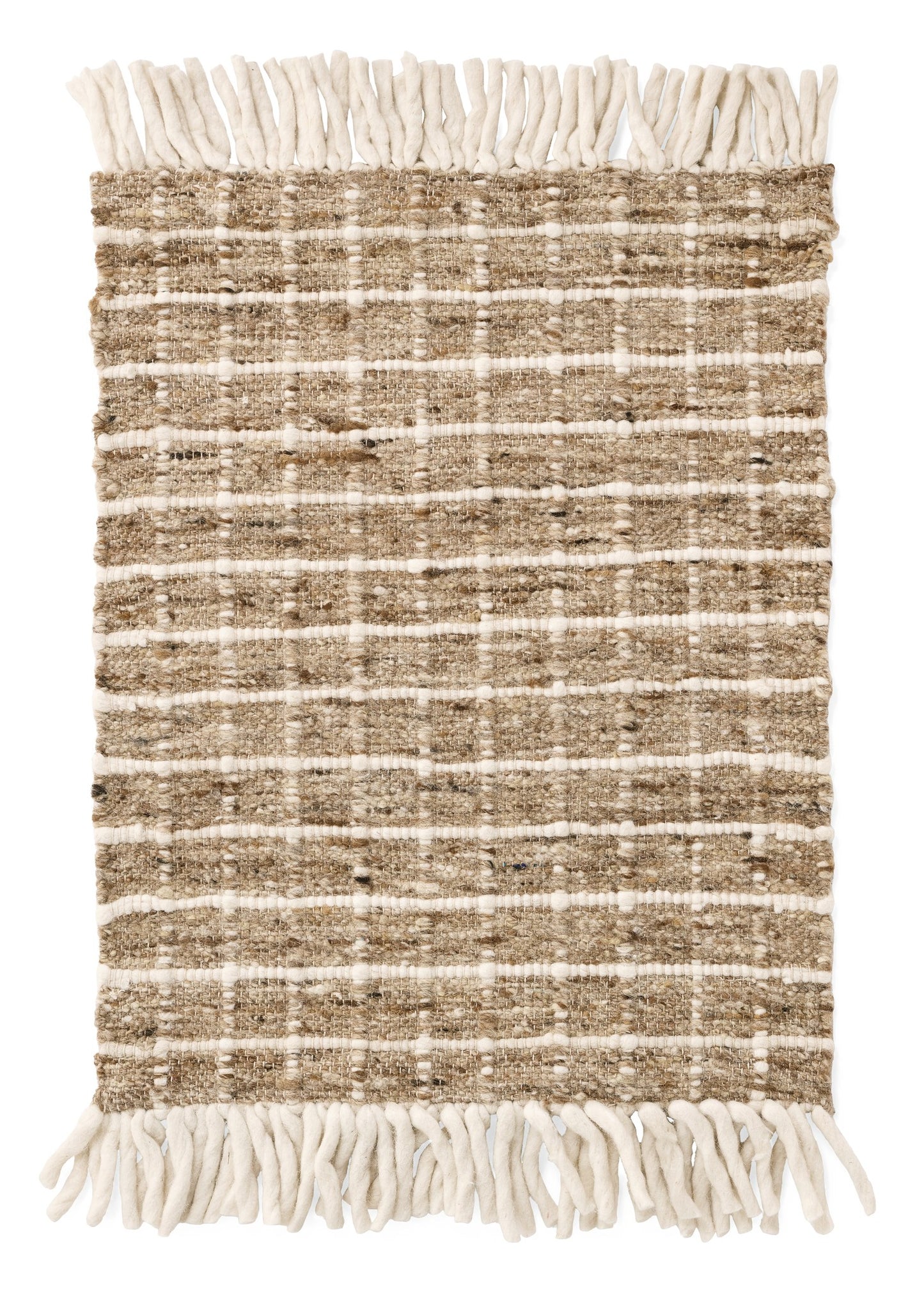 Handcarded Wool Rug 24x36"