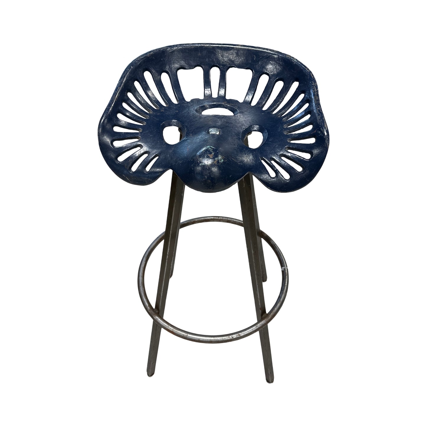 Antique cast iron tractor seat stool