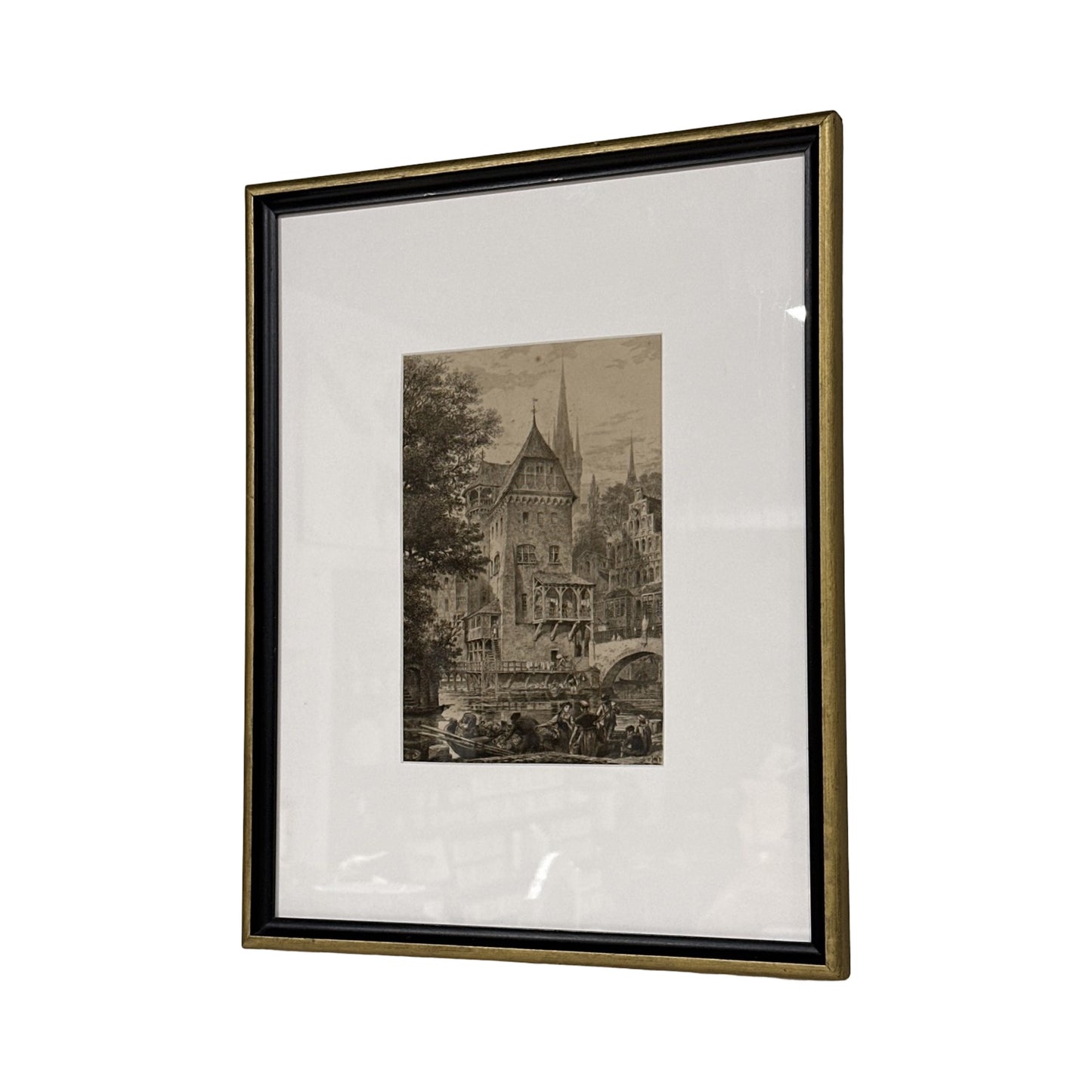 Vintage Engraving Print 15 x 19"