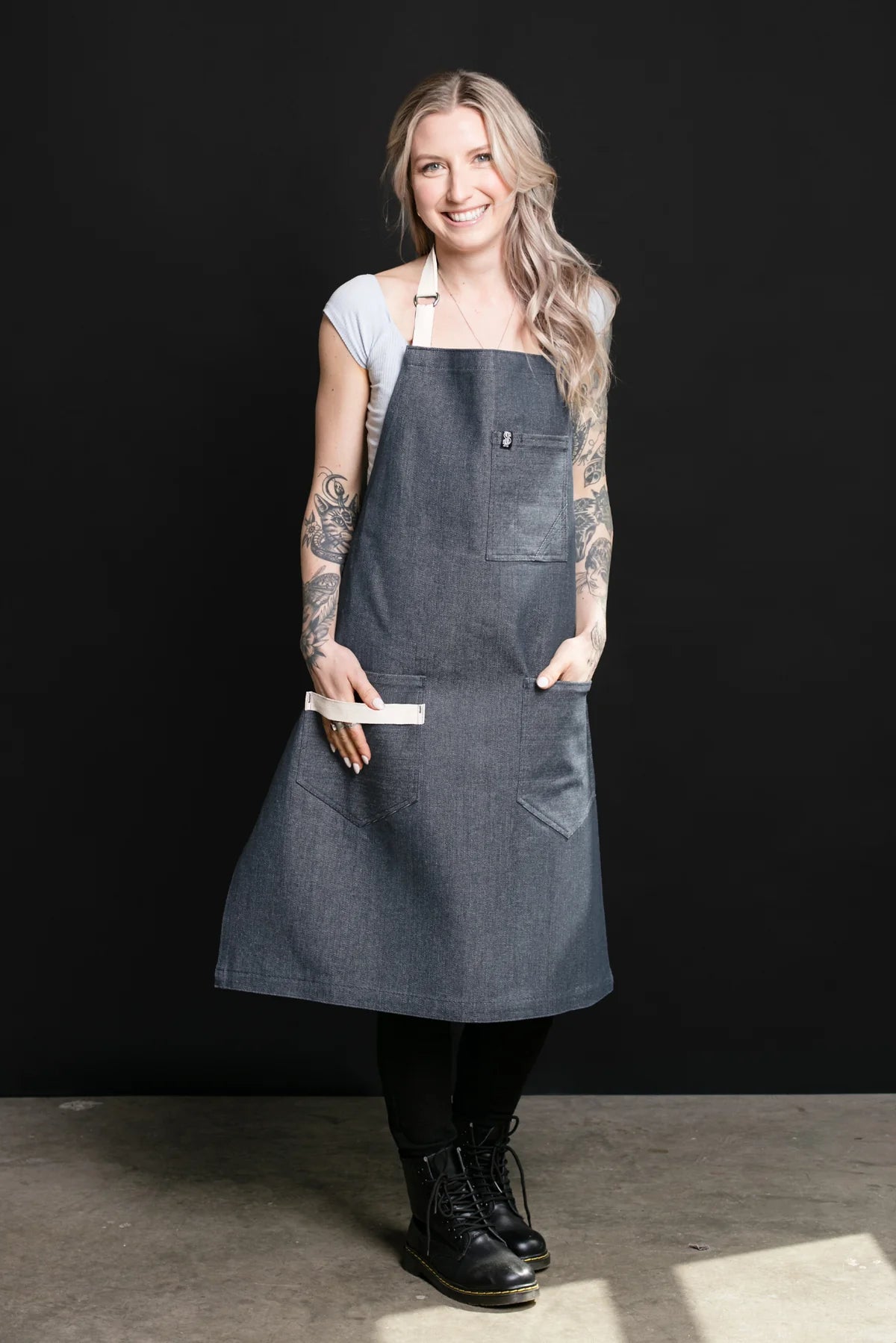 Ambleside Canvas Washed Denim Apron